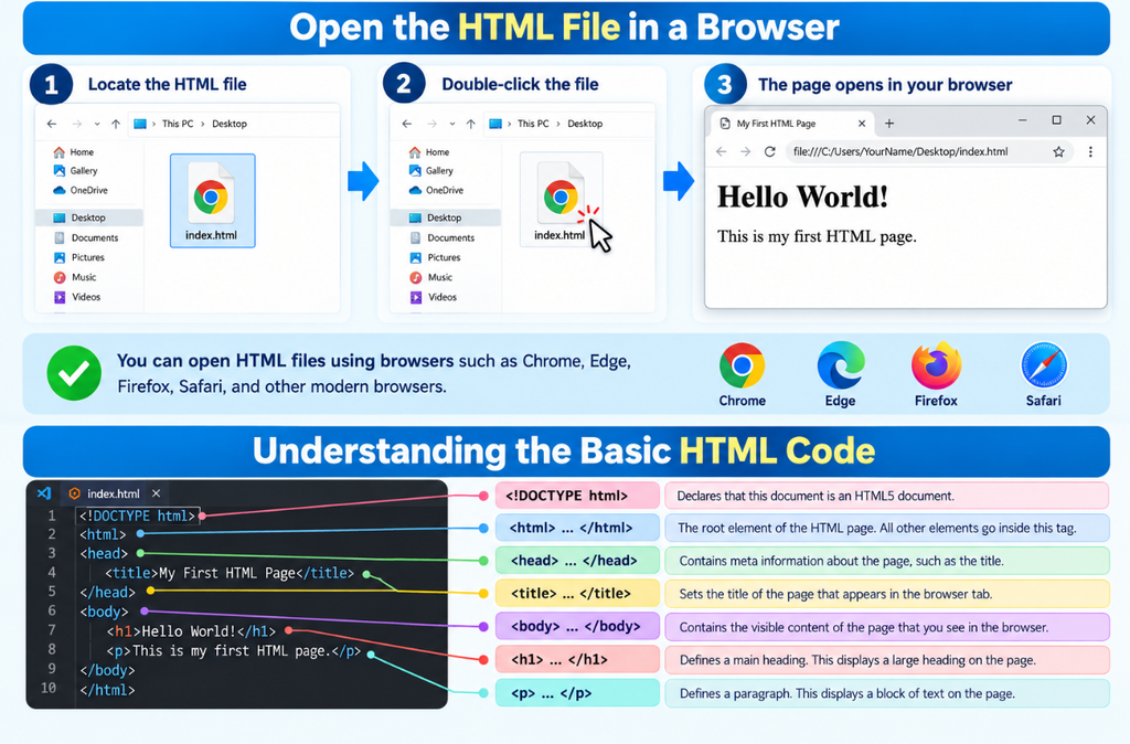 HTML File in a Browser